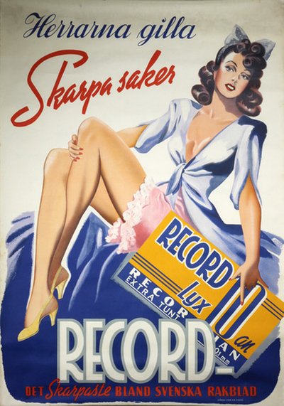 Record Rakblad - Razor Blades original poster 