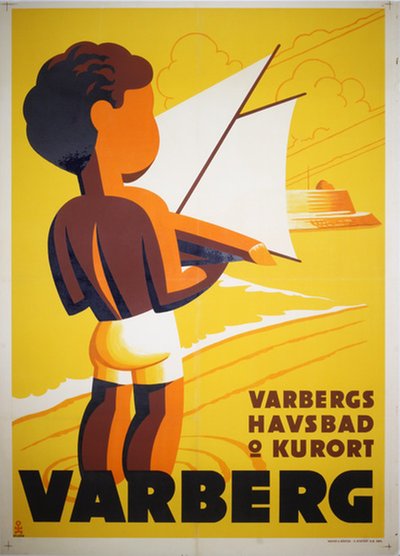 Varberg - Sweden original poster designed by Olsén, Hans Erik (1911-1983)