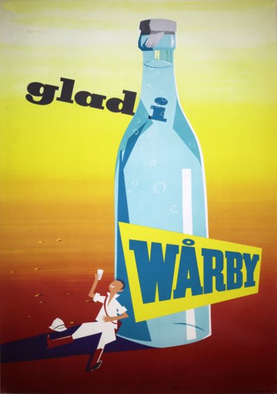 Wårby mineral water original poster 