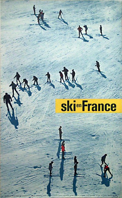 Ski en France original poster designed by Photo: Leblanc