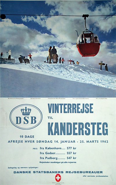 Kandersteg original poster designed by Photo: Giegel