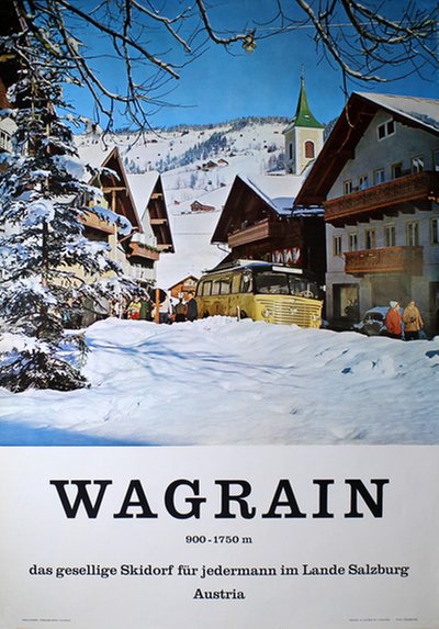 Wagrain - Salzburg Austria original poster 