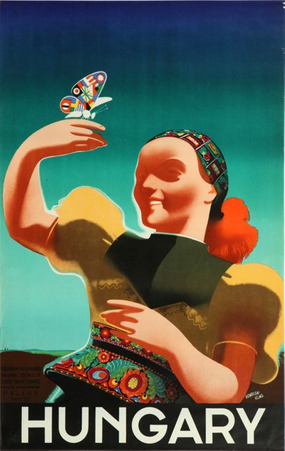 Hungary original poster designed by György Konecsni (1908-1970) - György Kling (1912-1991)