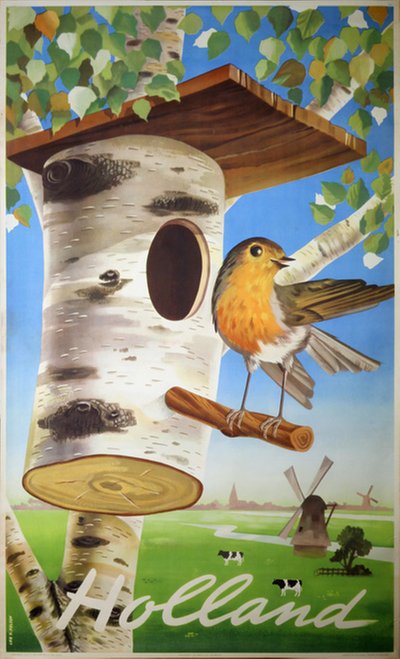 Holland original poster designed by van Velsen, Cornelius (1921-2010)