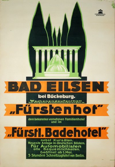 Bad Eilsen bei Bückeburg - Fürstenhof original poster 