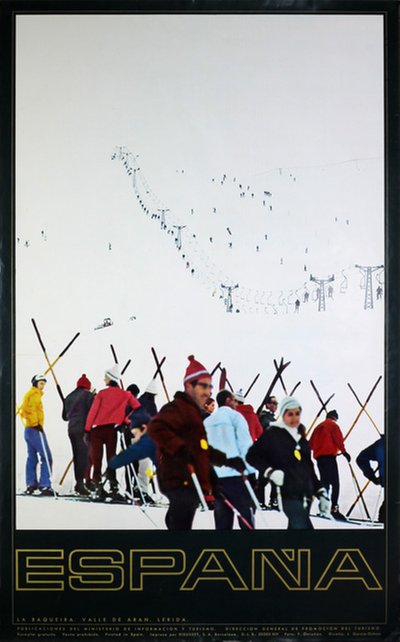 España Spain Ski Poster Travel poster original poster 