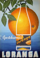 Apotekarnes Loranga vintage poster