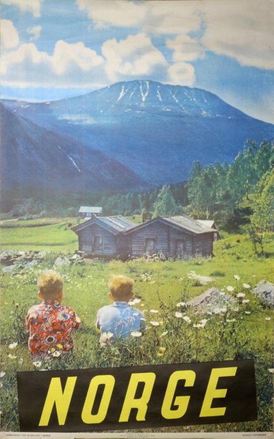 Norge 1955 original poster designed by Photo: Mittet
