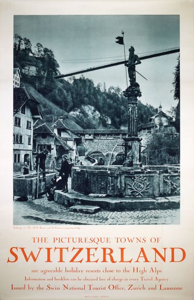 Picturesque towns of Switzerland original poster 