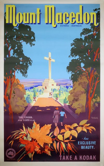 Mount Macedon - Victoria, Australia original poster designed by Northfield, James (1888-1973)