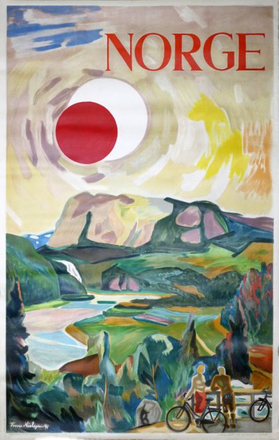 Norge original poster designed by Nielssen, Finn (1908-1962)
