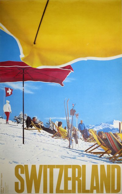 Switzerland Villars Ski Poster 1961  original poster designed by Photo: Giegel Philipp