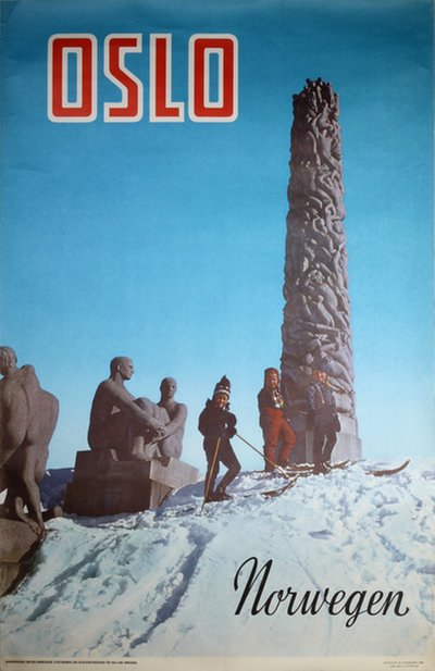1968 Oslo Norwegen Vintage Original Poster  original poster 