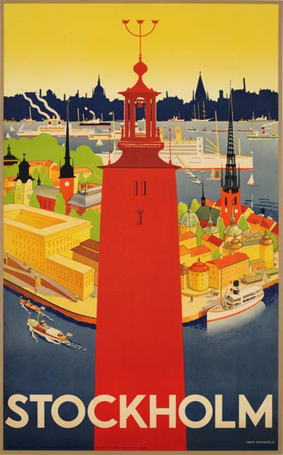 Stockholm original poster designed by Donnér, Nils Olof Iwar (1884-1964)