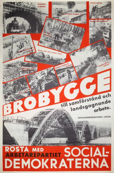Brobygge - Socialdemokraterna original poster 