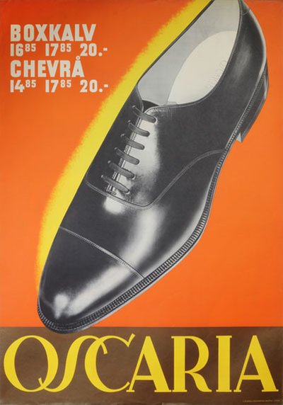 Oscaria Boxkalv Chevrå - Vintage Shoes poster original poster 