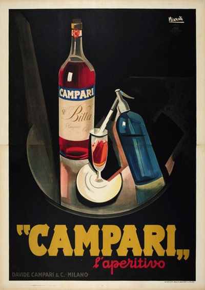 Campari L'Aperitivo original poster designed by Nizzoli, Marcello (1887-1969) 