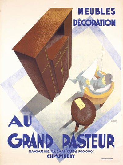 Au Grand Pasteur original poster designed by Villot, Charles