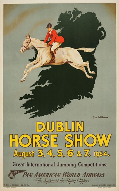 Dublin Horse Show original poster designed by Olive Whitmore