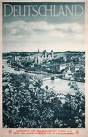 Germany-Deutschland-Nordbayern-Passau-travel-poster-plakat