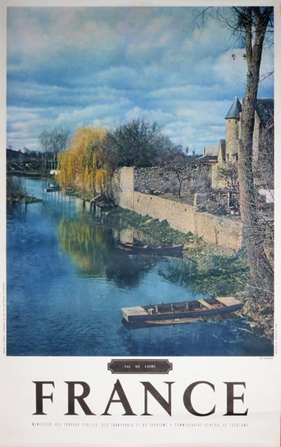 France Loire valley Val de Loire original poster designed by Photo: Ph. Molinard