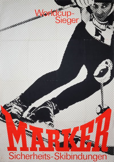 Marker Sicherheits-Skibindungen Worldcup-Sieger original poster 