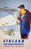 Finland for wintersports Finnish State Railways 