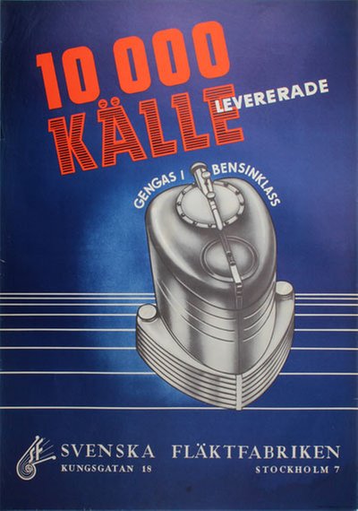 Gengas Källe  Charcoal gasifier original poster 
