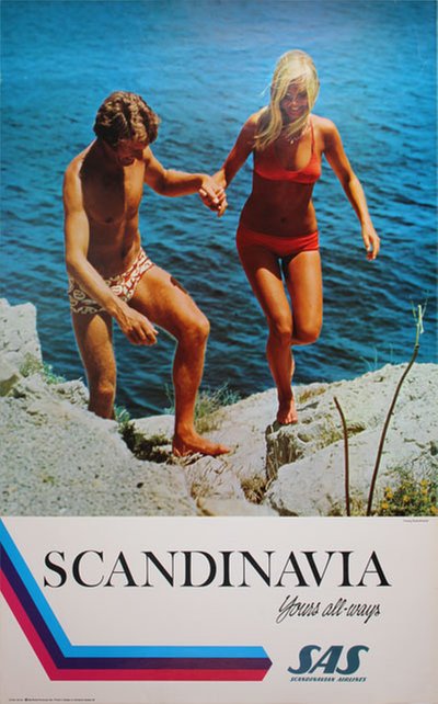 SAS Scandinavia yours all-ways original poster 