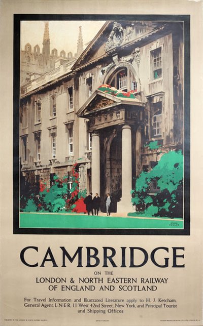 Cambridge original poster designed by Taylor, Fred (1875-1963)
