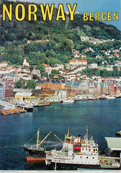 Bergen - Norway original poster designed by Photo: G. Trimboli