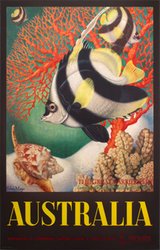 Australia - Great Barrier Reef original vintage poster