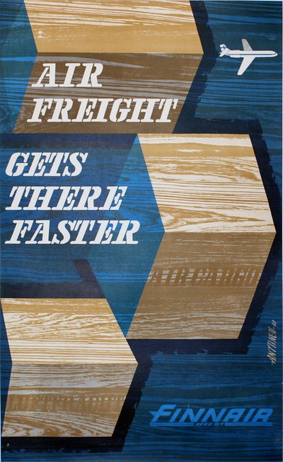 Finnair  original poster designed by Juha Anttinen