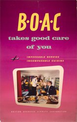 BOAC takes good care of you original vintage poster