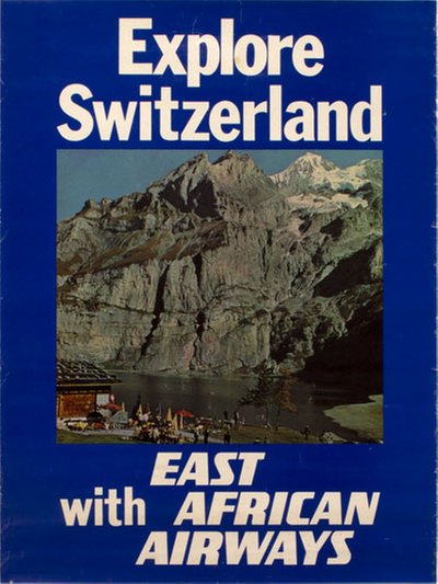 East African Airways Explore Switzerland original poster 