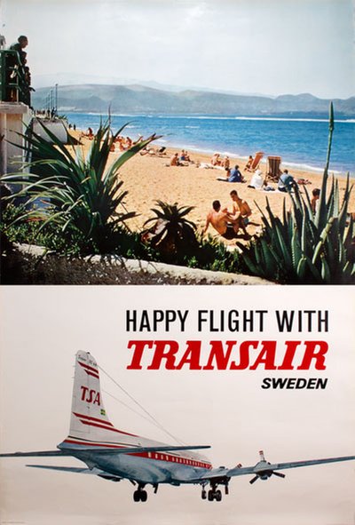 Transair Sweden original poster 