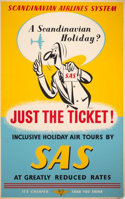 A Scandinavian holiday? original poster designed by Varney
