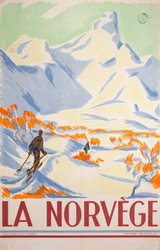 La Norvège  original vintage poster
