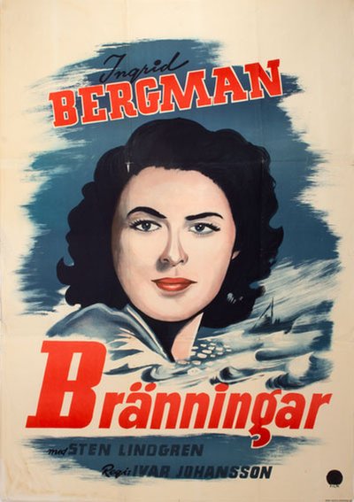 Ingrid Bergman Bränningar - Ocean Breakers (1935) original poster 