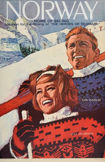 Norway - the home of skiing original poster 
