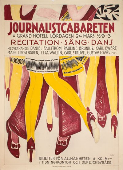 Journalistcabareten original poster 