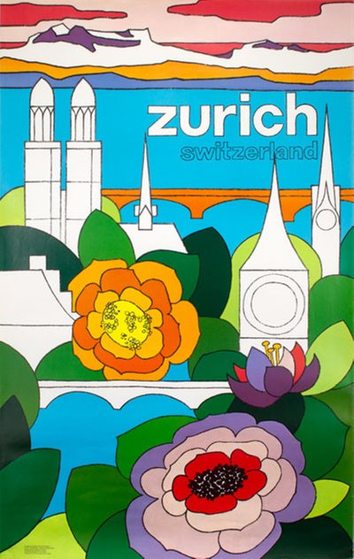 Zurich Switzerland original poster designed by Grazioli, Angelica 