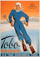 Tobo-skidan Swedish Ski poster