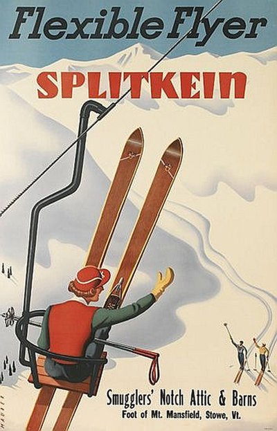 Flexible Flyer - Splitkein original poster designed by Sascha Maurer (1897-1961)