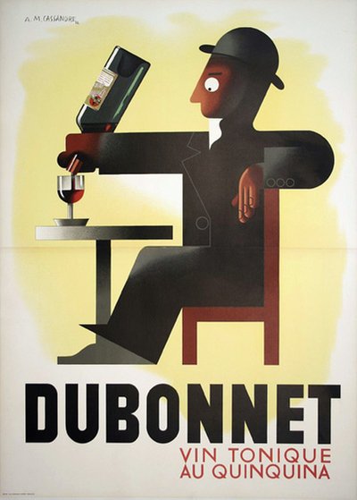 Dubonnet  original poster designed by Cassandre, Adolphe Mouron (1901-1968) 