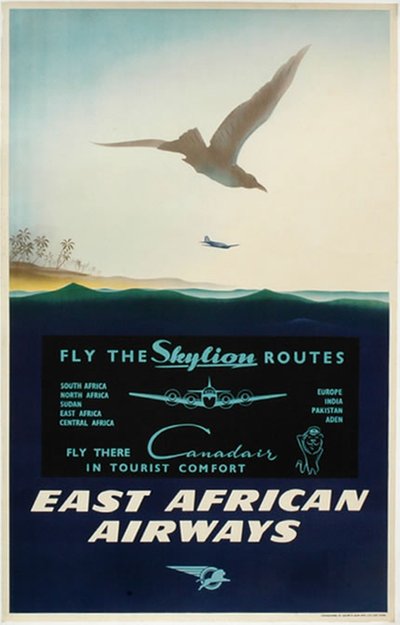 East African Airways original poster 
