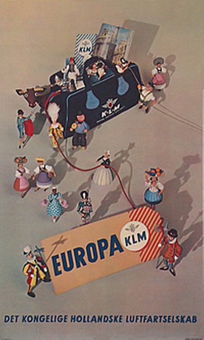 KLM - Europa original poster 