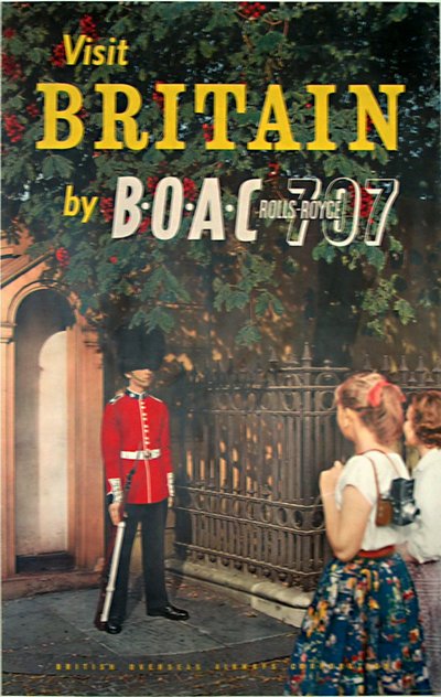 Britain by BOAC original poster 