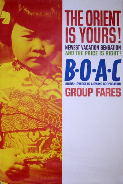 BOAC - The Orient is Yours! original poster 