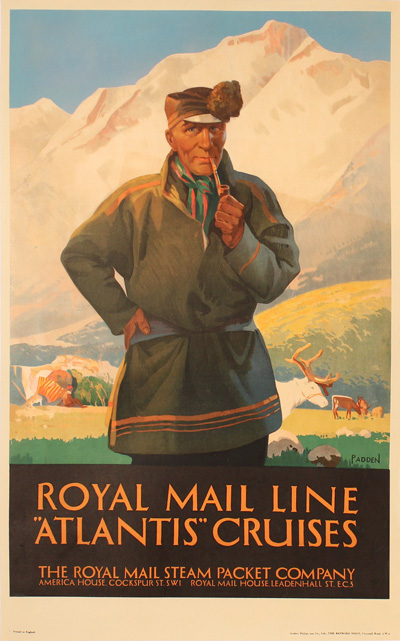 ART PRINT POSTER ADVERT NEW ZEaLAND SHIPPING CO ROYAL MAIL LINE LONDON NOFL0730
